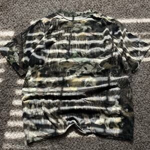 Mossy Oak Camo Classics T-Shirt Mens L Front Pocket Cotton Blend Short Sleeve